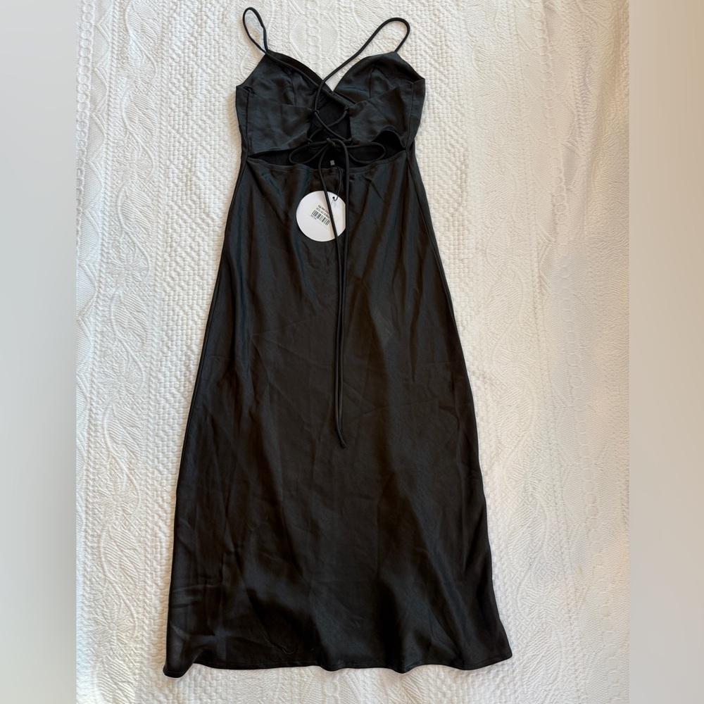 NWT Princess Polly Gigi Midi Dress Black Size 6 - Picture 3 of 6